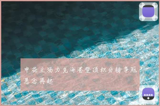申花主场力克海港登顶积分榜争冠悬念再起